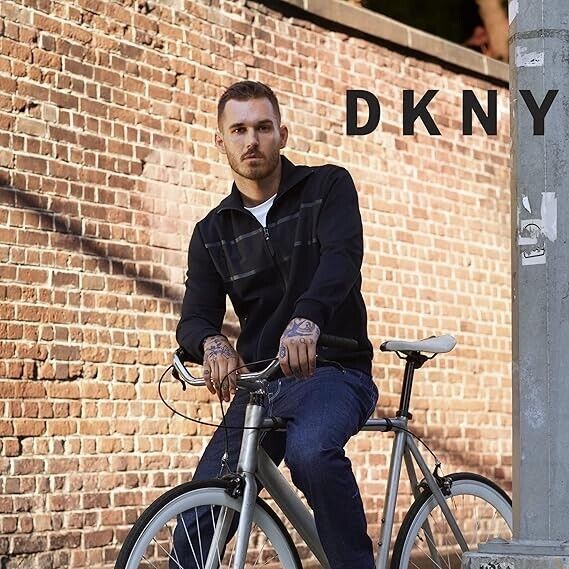 DKNY Men' Jeans Bedford Stretch Denim Slim Fit Jeans for Men Black Rinse 29W 30L