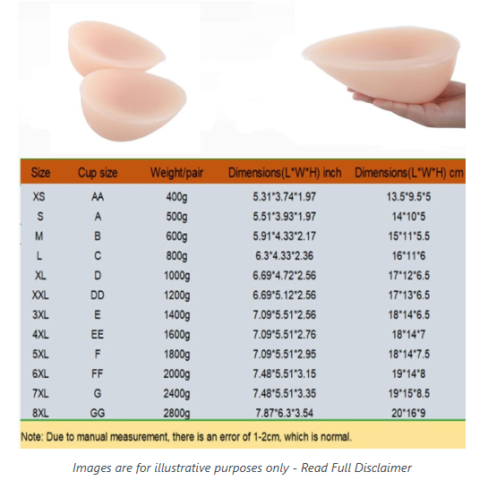 BMLen Silicone Breast Forms/Fake Boobs for Crossdresser Mastectomy Transgender