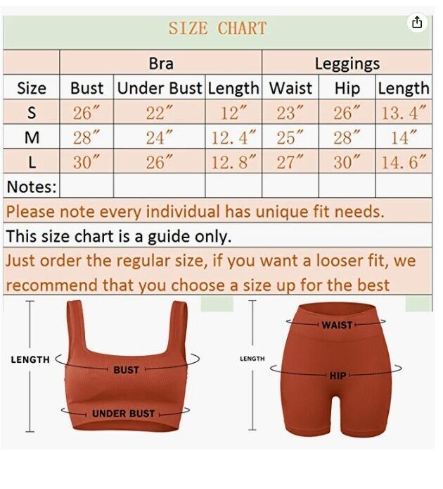 Workout Sets for Women 2 Piece Cute YOGA Workout Set, Two Piece Workout Outfit L