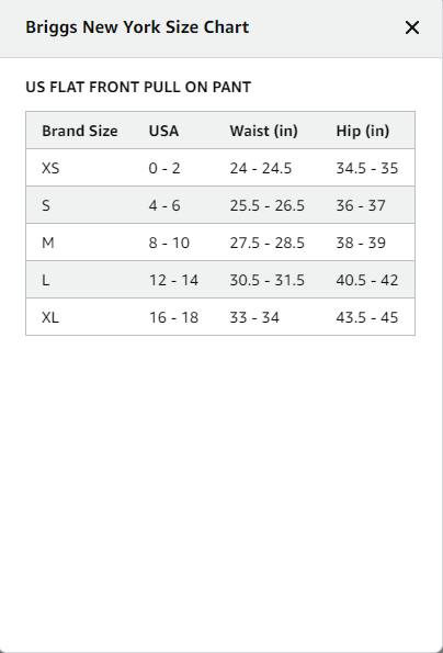 Briggs New York Women's Plus Sz Super Stretch Millenium Welt Pocket Pull on Pant