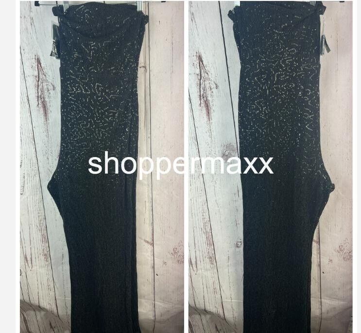 Women's Tube Sequin Mesh Jumpsuit Pants - Wild Fable, Black, Size 2X