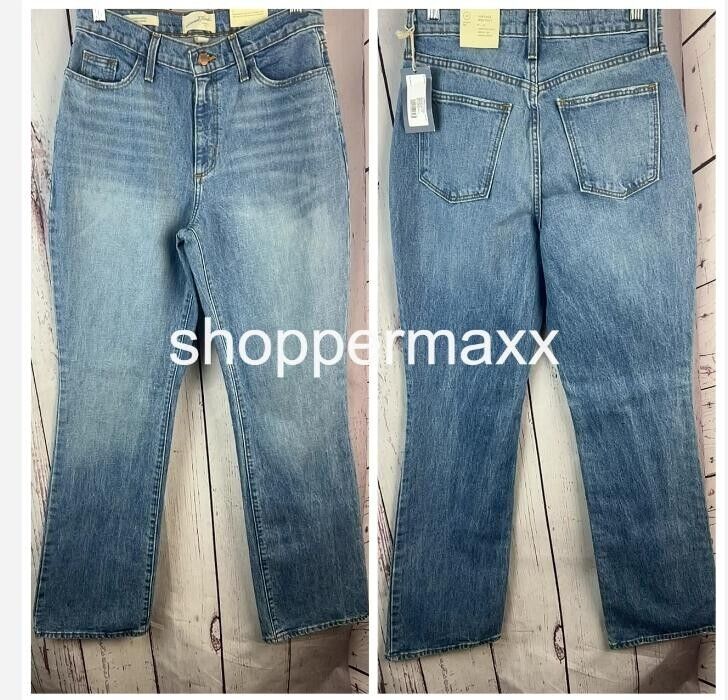 WOMEN'S HIGH-RISE VINTAGE BOOTCUT JEANS - UNIVERSAL THREAD, INDIGO, SIZE 4