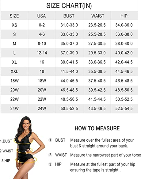 Yonique Women 2 Piece Swimsuit Bathing Suit Halter V Neck Swimwear Tummy Control
