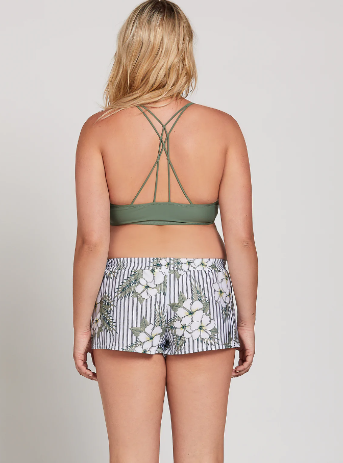 Volcom Women's Junior's So Tropical 2" Boardshort White XL