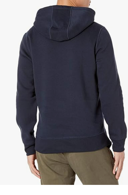 Amazon Essentials Men's Hooded Fleece Sweatshirt Navy Medium