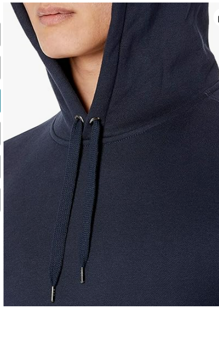 Amazon Essentials Men's Hooded Fleece Sweatshirt Navy Medium