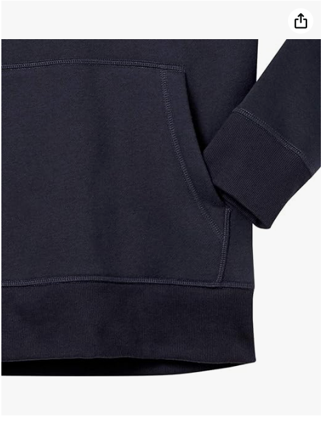 Amazon Essentials Men's Hooded Fleece Sweatshirt Navy Medium