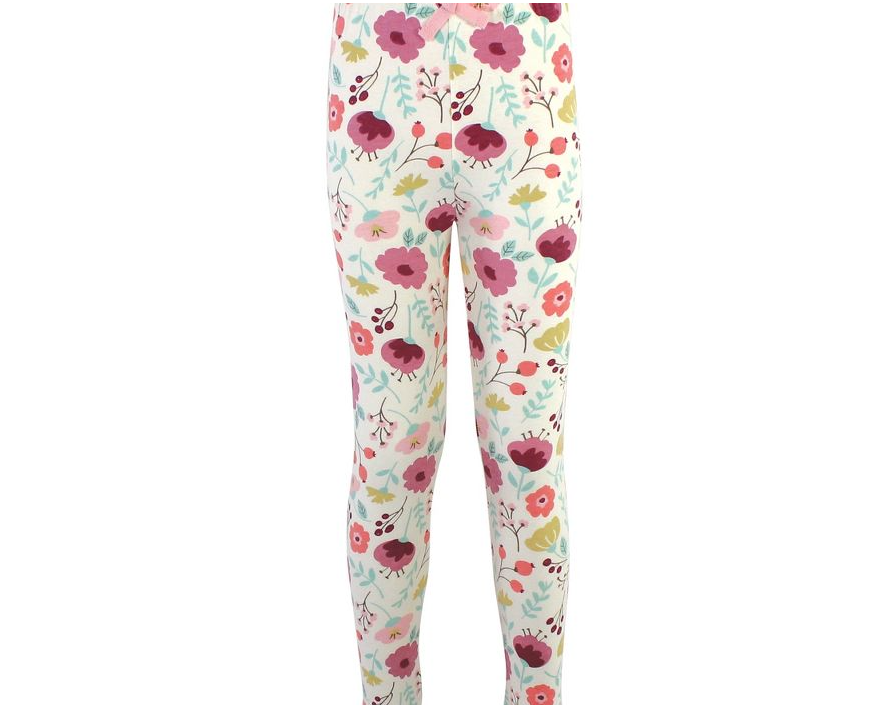 Touched by Nature Girls' and Women Organic Cotton Leggings, BOTANICAL, 0-3 M,4PK