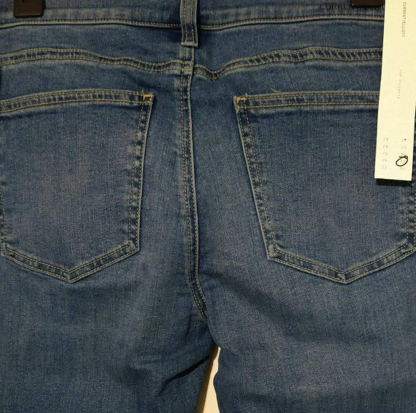 Current/Elliott The Stiletto Ripped Skinny Jeans 2 Year Destroyed 24 Blue NWT