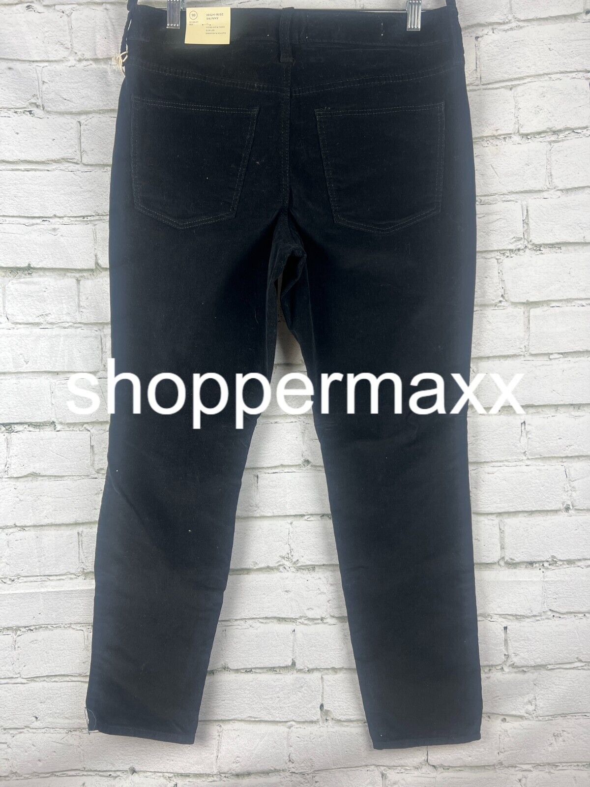 WOMEN'S HIGH-RISE CORDUROY SKINNY JEANS - UNIVERSAL THREAD, BLACK, 10