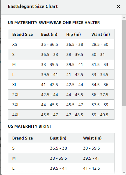 EastElegant Maternity Swimsuits One Piece V-Neck Pregnancy Swimwear Halter Neck