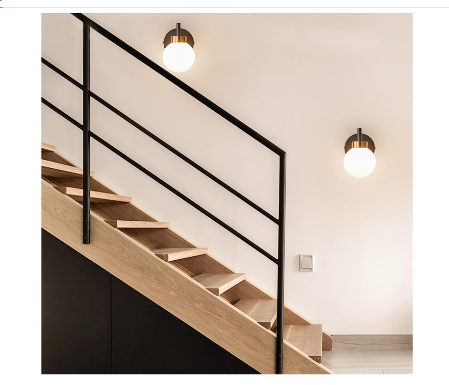 Wall Sconce Light Fixtures for Bathroom, Bedroom Living Room Hallway Set of 2