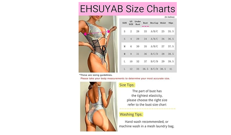 EHSUYAB Sexy One Piece Swimsuit for Women,Deep V Bathing Suits High Cut Leg, S