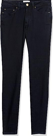 Brand - Daily Ritual Women's Mid-Rise Skinny Jean, Indigo Blue Overdyed, 27S