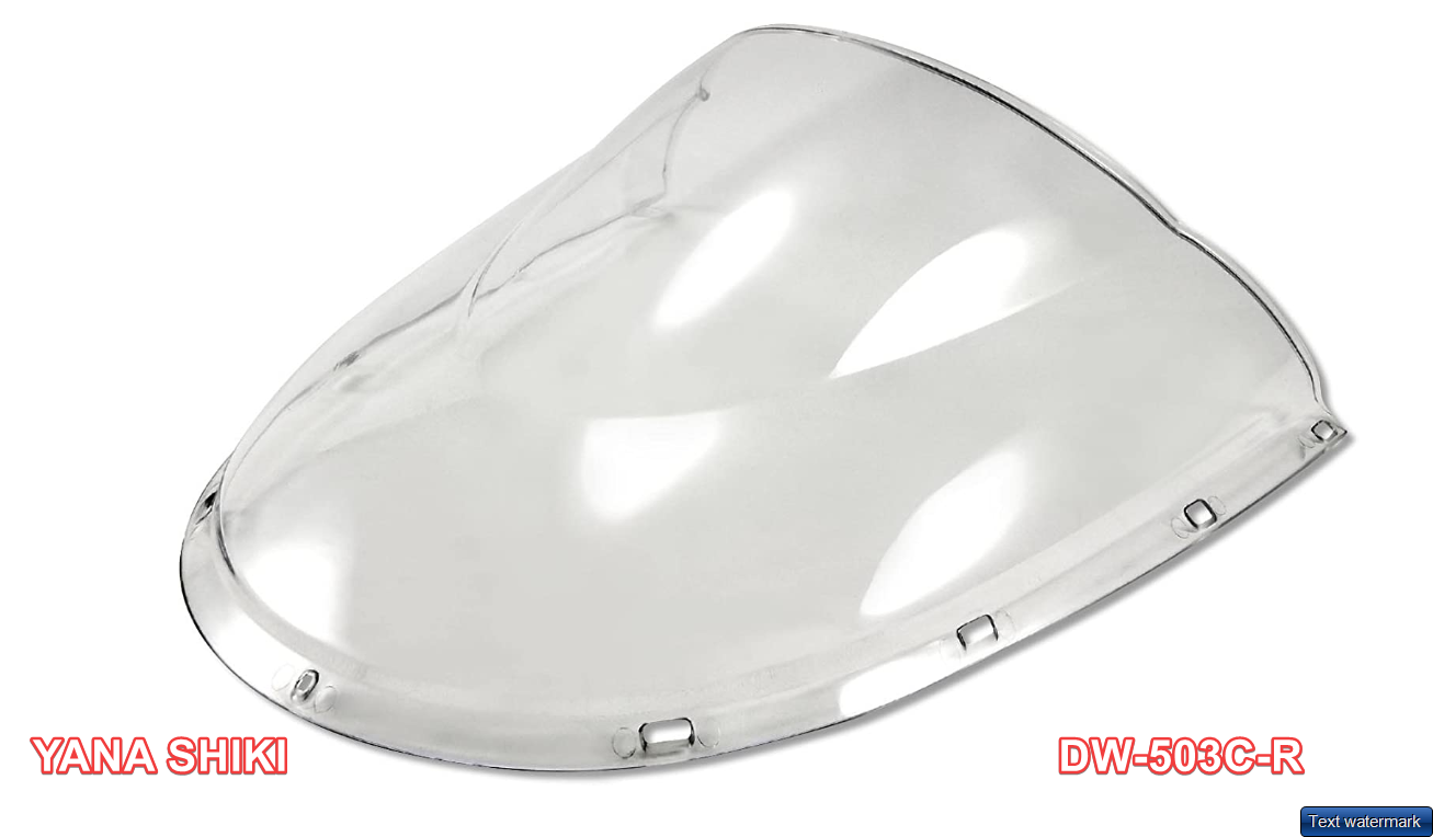 Yana Shiki DW-503C R-Series Clear Windscreen