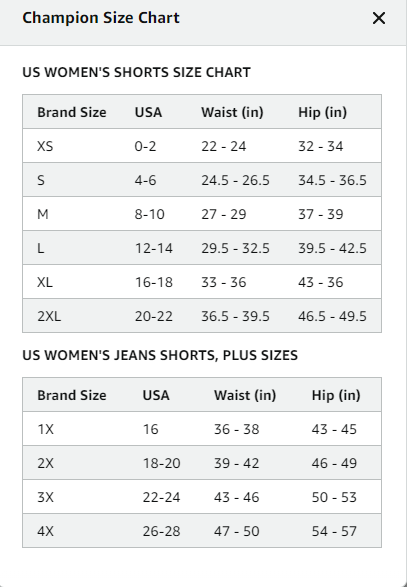 Champion Women's Plus Size Shorts, Athletic Navy, Blue Size 3X