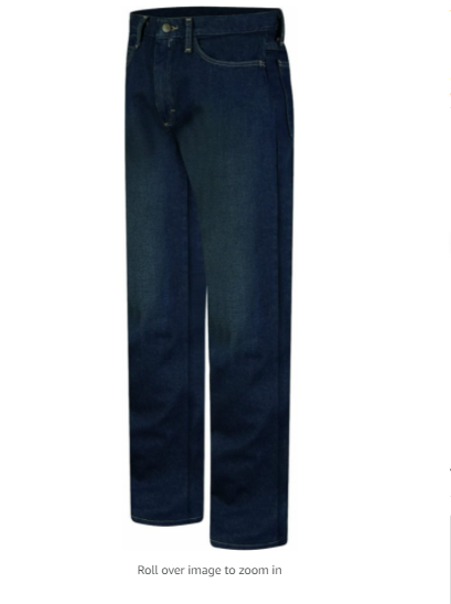 Bulwark Flame Resistant 12.5 oz Cotton Excel FR Straight Fit Sanded Denim Jean