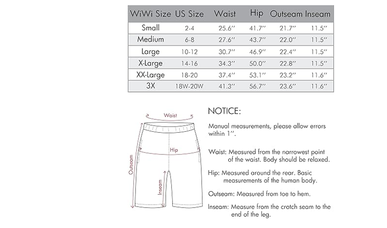 WiWi Viscose from Bamboo Soft Sleep Shorts for Women Pajama Bottoms Lounge, 3X