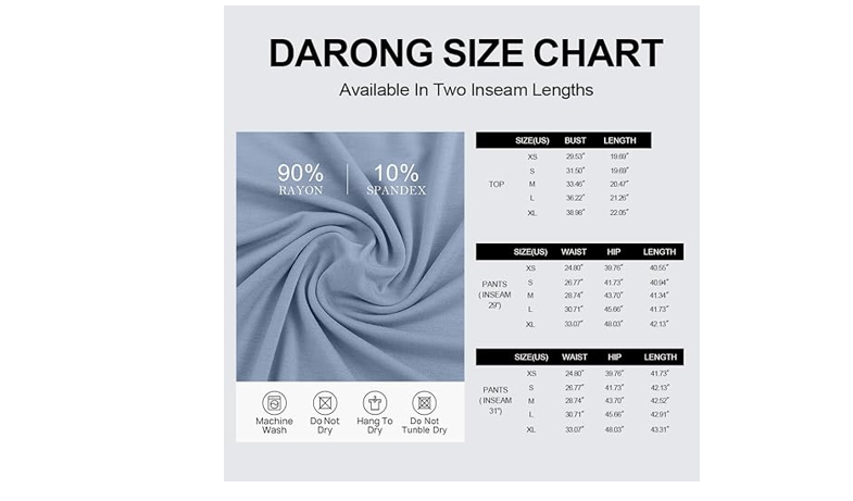 Darong Women's 2 Piece Lounge Sets Wide Leg Pants Set Short Sleeve Crop, M
