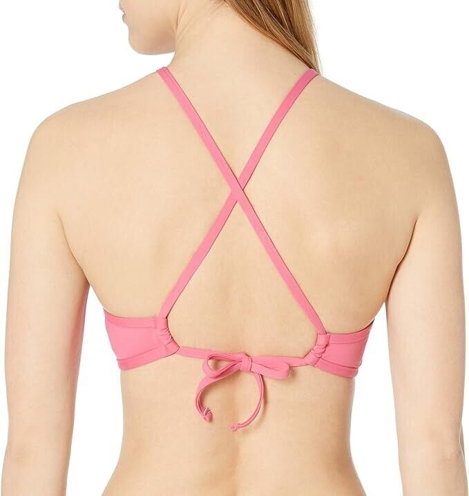Cole of California Women's Standard High Neck Bikini Swim Top Swimwear Berry XL