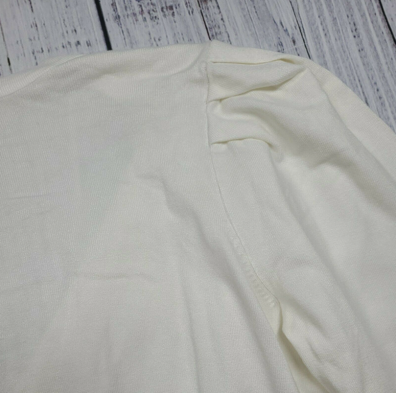 DANIELLE BERNSTEIN CROPPED CARDIGAN SWEATER WOMEN'S PLUS SIZE 2X Cloud