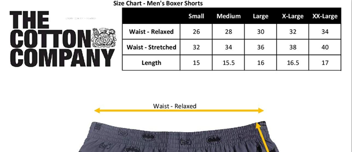 The Cotton Company Men's Cotton Boxers (Pack of 3) Grey, Navy & Beige Medium