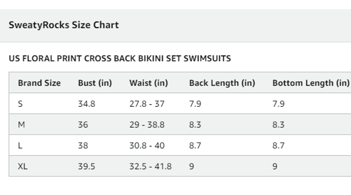 SweatyRocks Women Sexy Bathing Suit Floral Print Cross Back BikiniSet Swimsuit,M