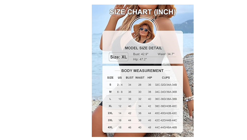 Blooming Jelly Women Plus Size Swim Dress Swimsuit One Piece Tummy Control, 3XL