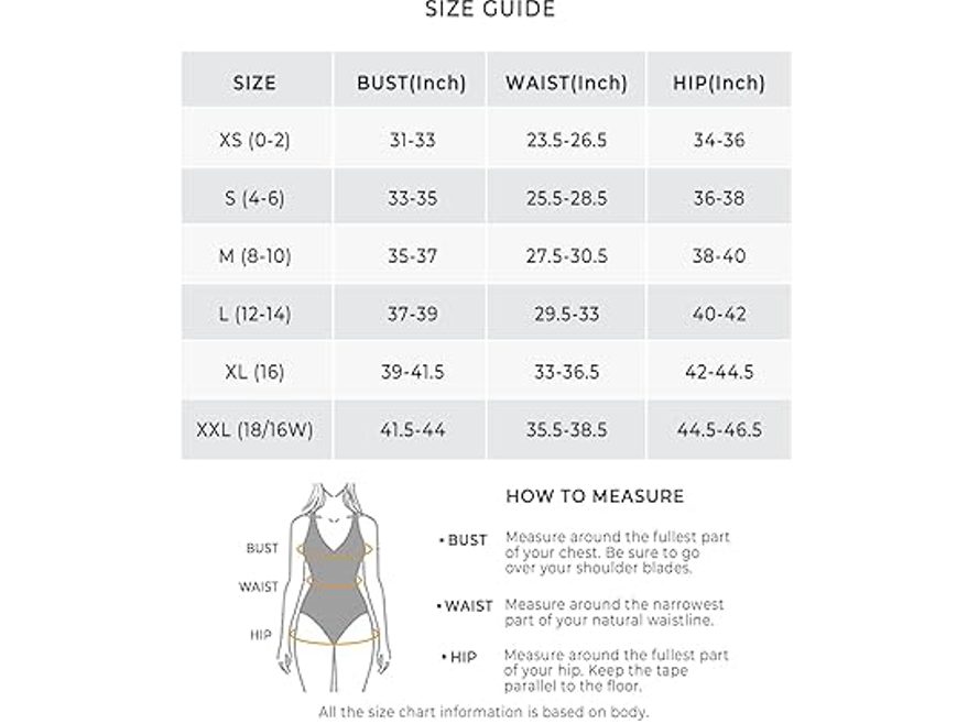 Aqua Eve Tummy Control Swimsuits for Women One Piece Bathing Suit Push Up, XL