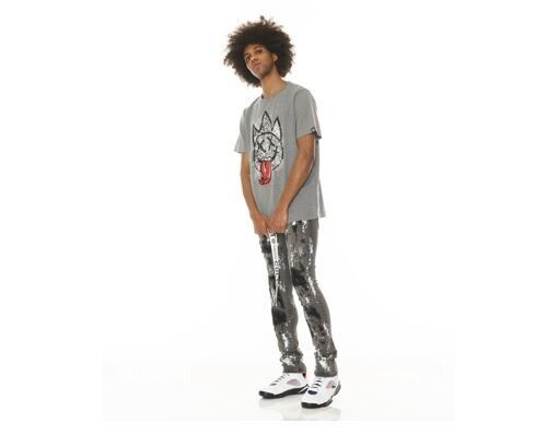 Cult of Individuality Men's Jeans, Cinder, 40, skinny style, stretch denim ,Grey