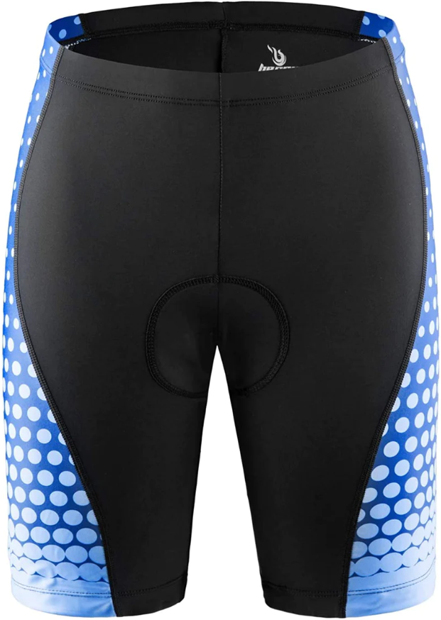 beroy Womens Cycling Shorts with Padded, Ladies Bike Shorts (XL, Blue)