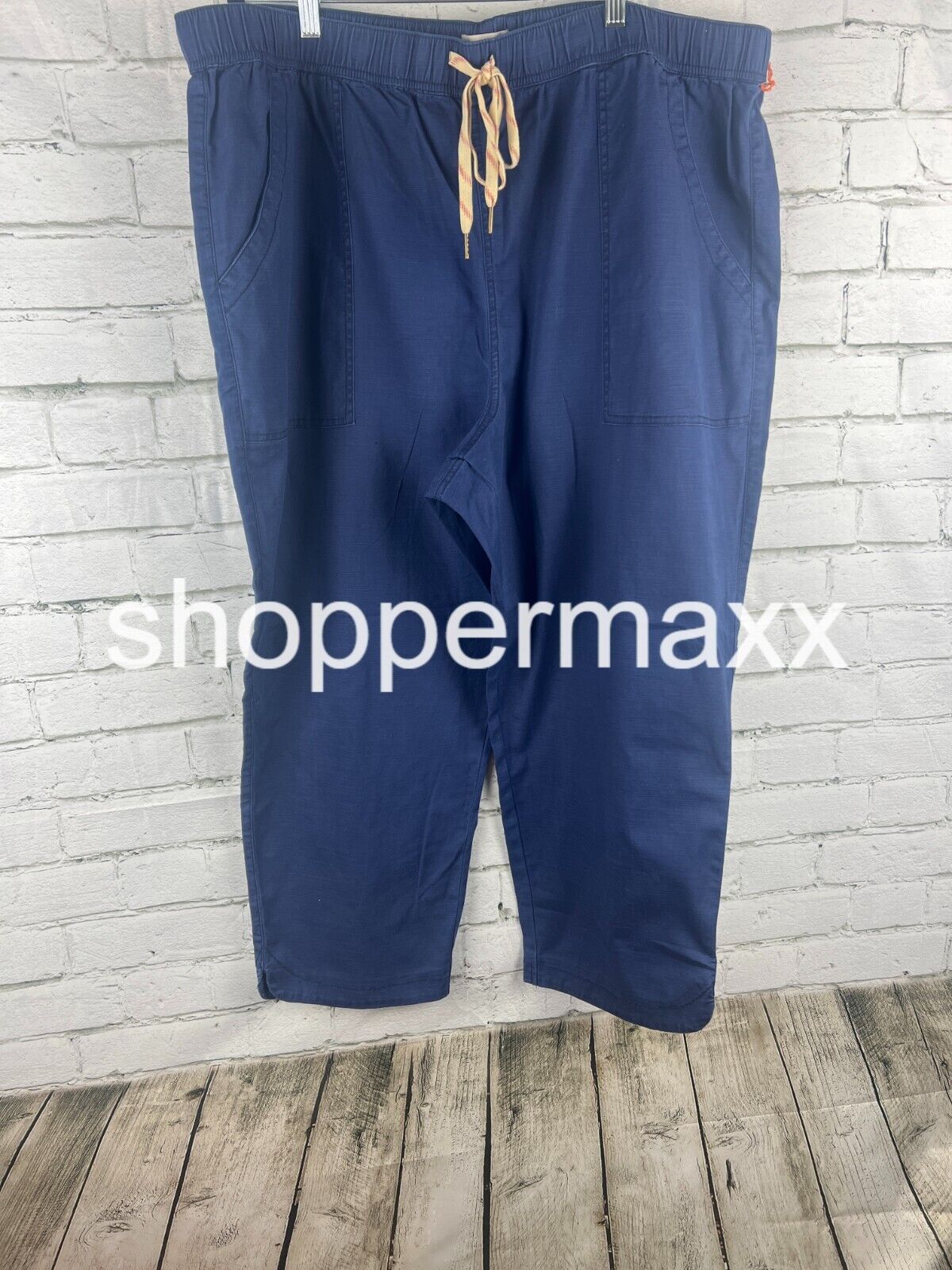 Women's Relaxed Fit Tapered Jogger Pants - Knox Rose, Color- Blue, Size- 2X