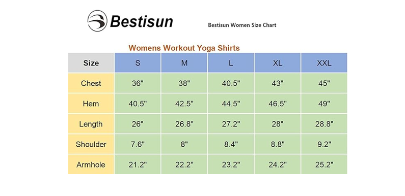 Bestisun Long Workout Tank Gym Athletic Yoga Tops Racerback, Gray /Green, XL