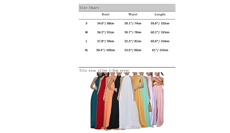 Ekaliy Women Sexy Summer Jumpsuit Halter Neck Sleeveless Chiffon Wide Leg Long,L