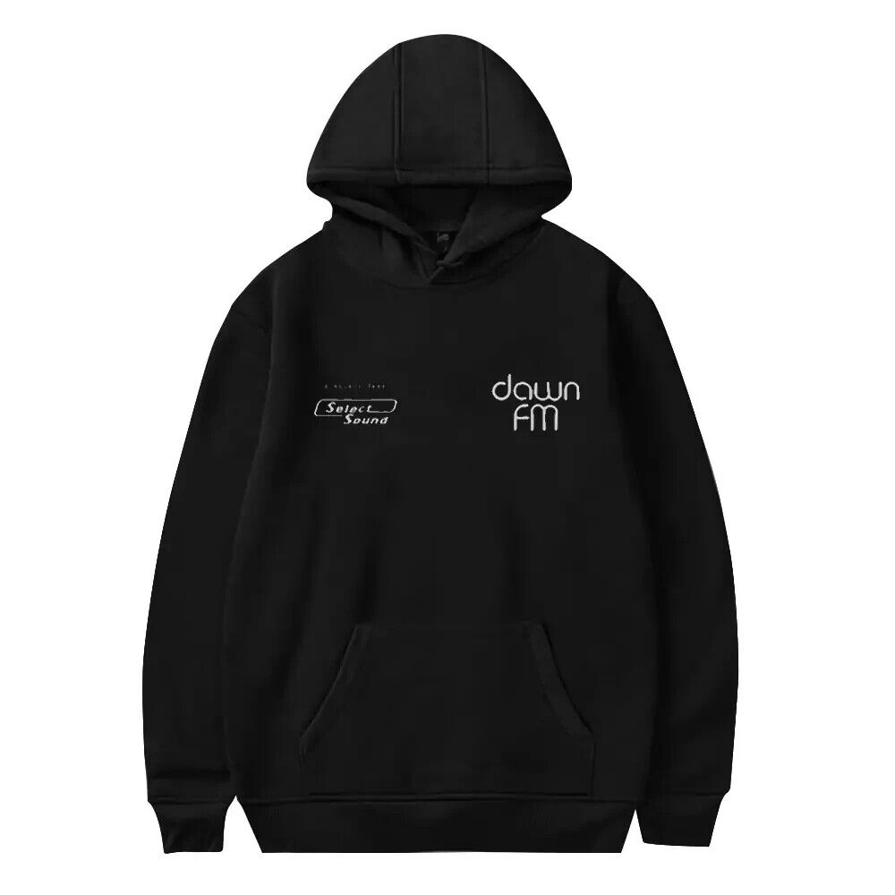 The Weeknd Dawn FM Live Broadcast Hoodie for Men Women Unisex, Black, Size XL