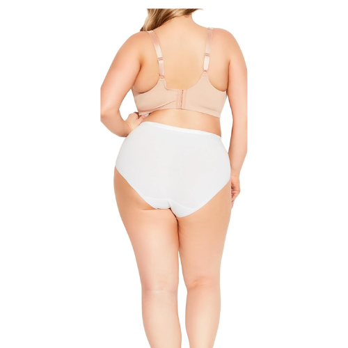 VAvenue Women's Plus Size Bra Soft Caress Hook & Eye Natural , 42DD