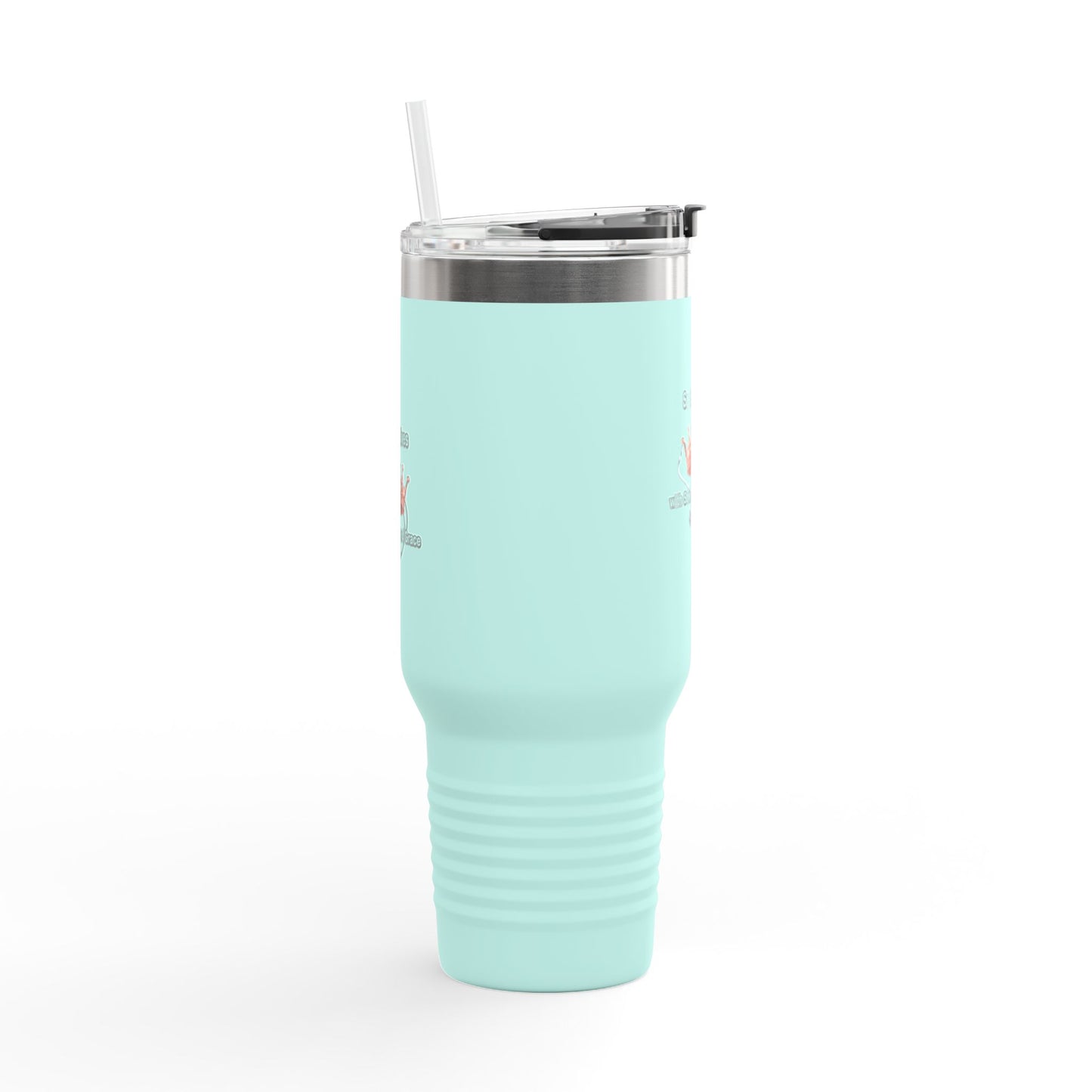 Travel Mug — “Saving Lives One Caffeine Boost at a Time” 40oz Insulated Tumbler