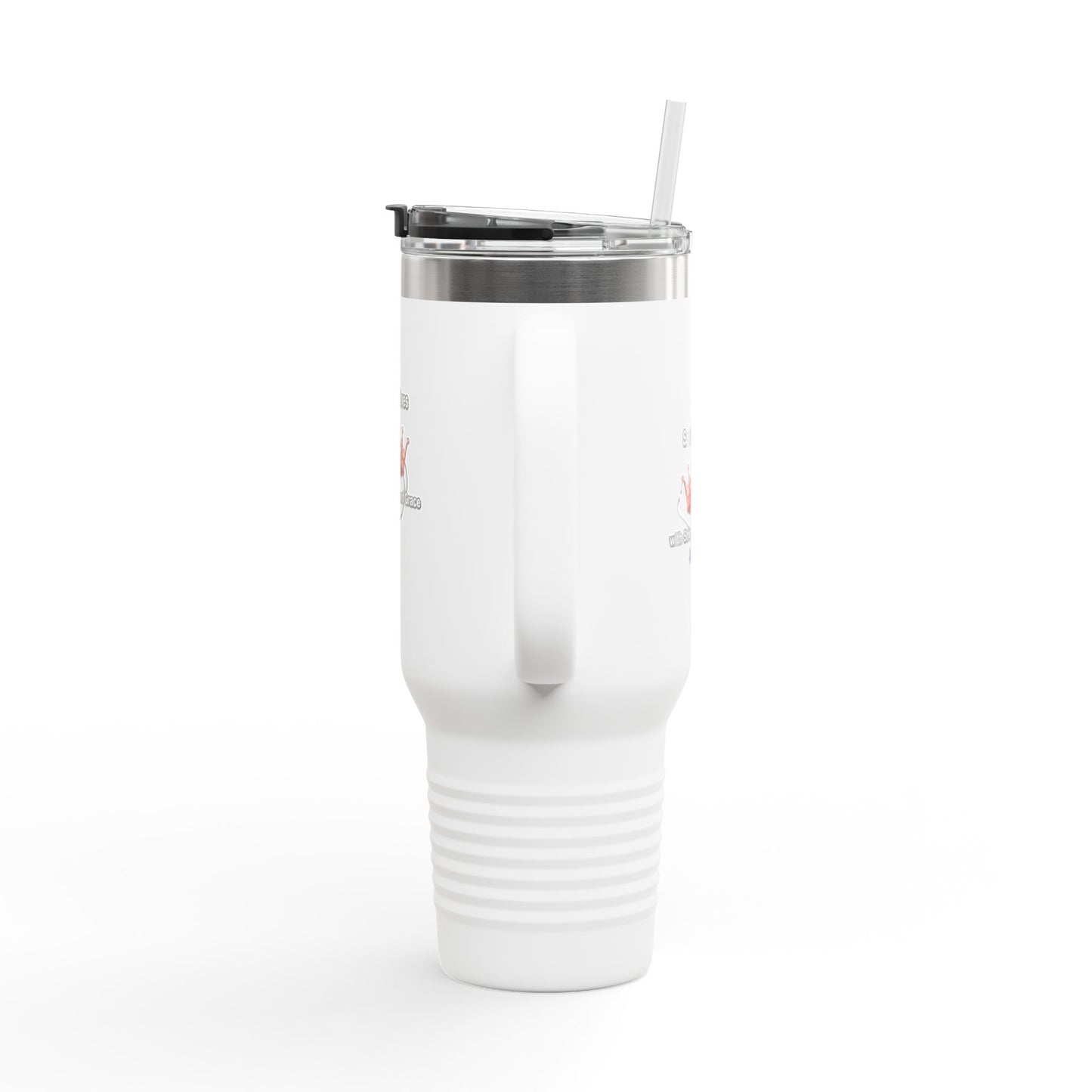 Travel Mug — “Saving Lives One Caffeine Boost at a Time” 40oz Insulated Tumbler