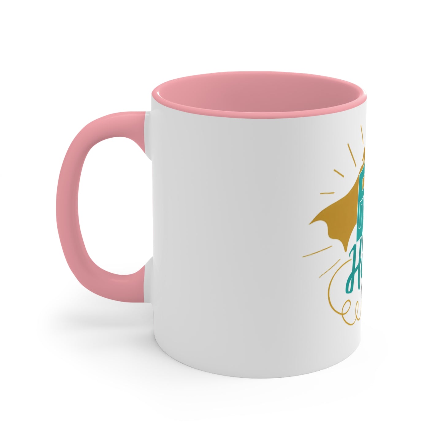 Because Even Doctors Need Heroes Accent Mug — Funny Medical Coffee Cup for Nurses & Doctors