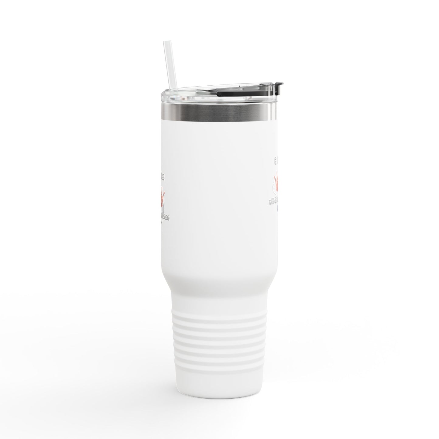 Travel Mug — “Saving Lives One Caffeine Boost at a Time” 40oz Insulated Tumbler