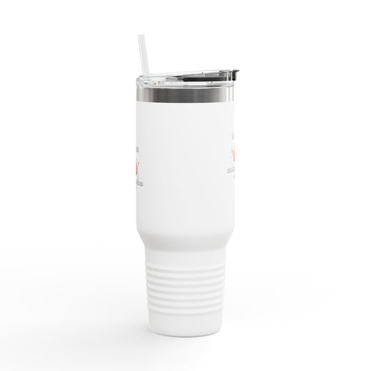 Travel Mug — “Saving Lives One Caffeine Boost at a Time” 40oz Insulated Tumbler