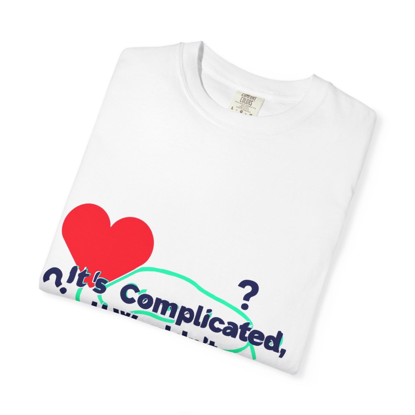 Emotion vs Logic T‑Shirt — “It’s Complicated, U Wouldn’t Understand” Heart & Brain Graphic Tee