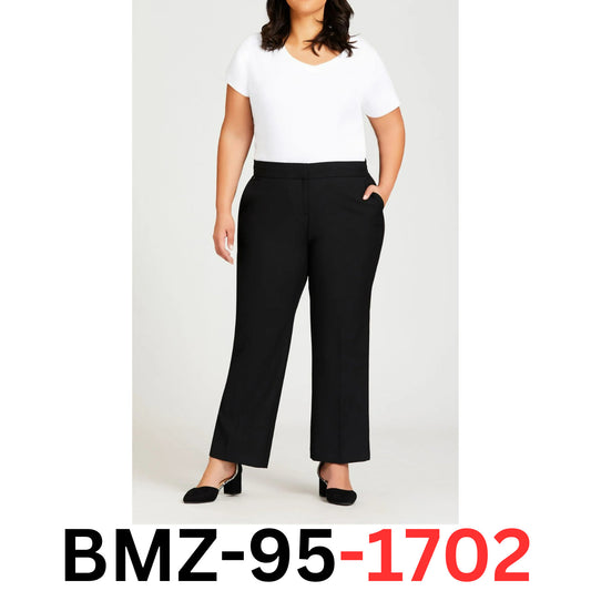 Avenue Women's Plus Size Super Stretch Trousers Pants Black US SZ30