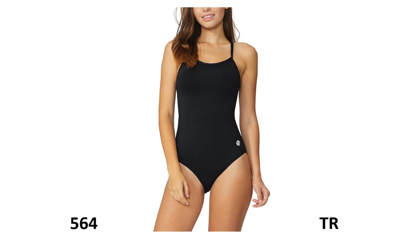 BALEAF Women's Athletic Training Adjustable Strap One Piece Swimsuit Swimwear~34