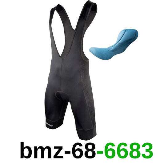 Darevie Men's Cycling Bib Shorts,Elastic Interface Padded Long Riding, L