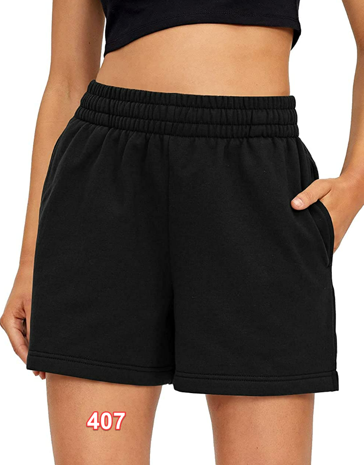 AUTOMET Womens Shorts Drawstring Comfy Elastic High Waist Running Shorts Pockets