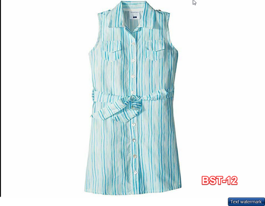 Toobydoo Printed Shirt Dress - Toddlers Size 2Y - Blue NEW