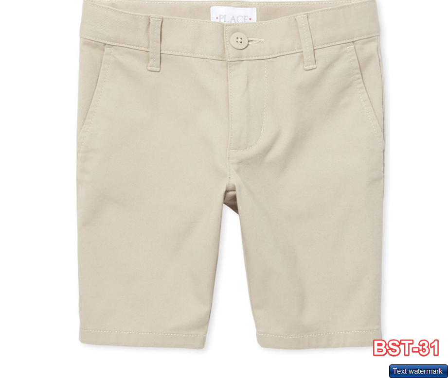 The Children's Place Girls' Chino Shorts Bisquit Single 5PLUS
