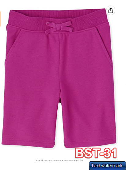 The Children's Place Girls' Active French Terry Shorts Aurora Pink Single XS (4)