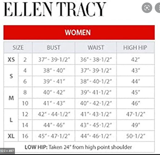 Ellen Tracy Flounce Hem Shell - Women's Size XS - Jardin Combo NEW